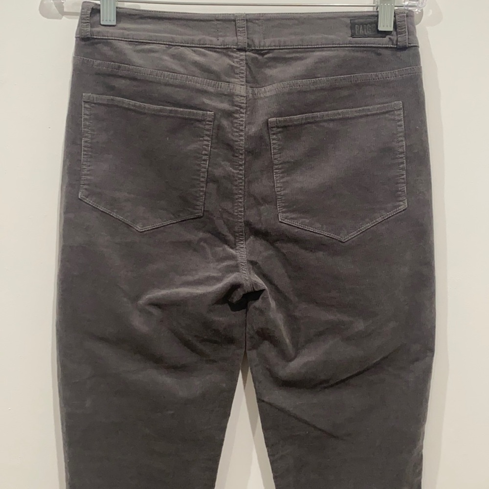 Final Sale 👀 No More Low Offers PAIGE HOXTON HIGH-RISE SLIM CORDUROY PANTS - Picture 5 of 13